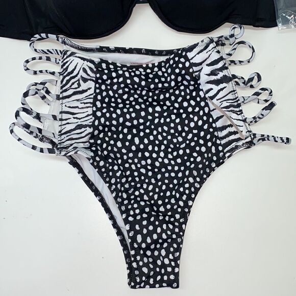 🔥VICTORIA SECRET SWIMSUIT 2pc 34C push-up //Small  New #2 - Picture 3 of 7